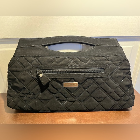 Vera Bradley Black Quilted Clutch with Handle - Picture 4 of 5